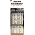 Magnetic Business Card Sports Schedule/ Football